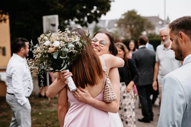 Ankunft der Gäste zur Hochzeit von Franziska und Maik auf Schloss Hülchrath