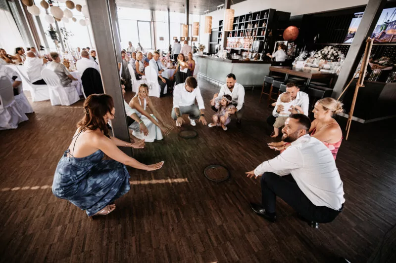 Hochzeitsparty von Isabelle und Daniel in der Pegelbar