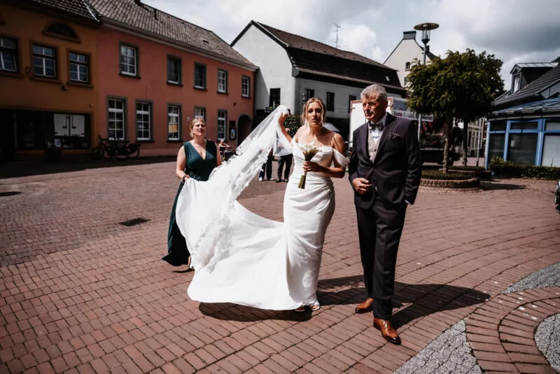Ankunft der Gäste zur Hochzeit von Laura und Steffen am Am Krickenbecker See