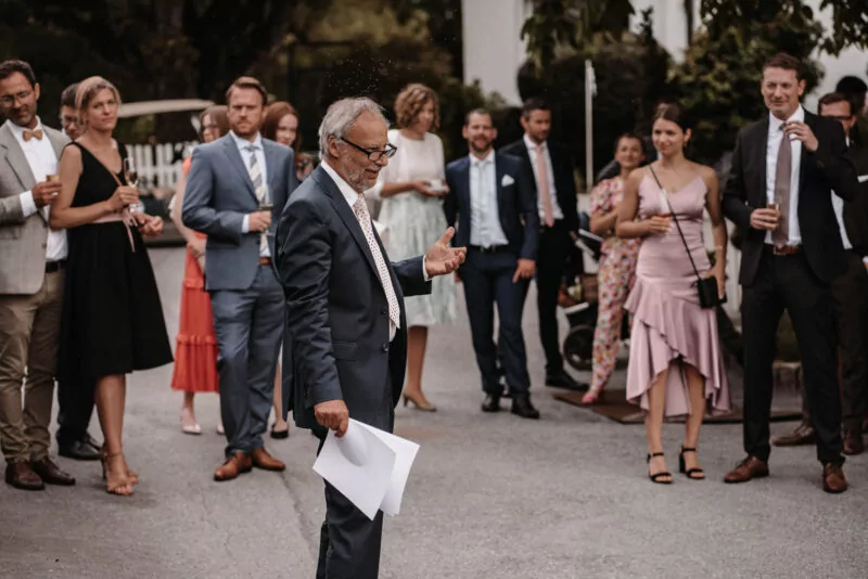 Rede auf der Hochzeit von Janine und Tim auf Gut Diepensiepen