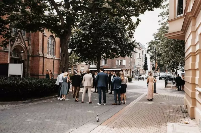 Ankunft der Gäste zur Hochzeit von Janine und Tim auf Gut Diepensiepen