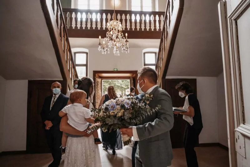Trauung von Elena und David im Kloster Bentlage
