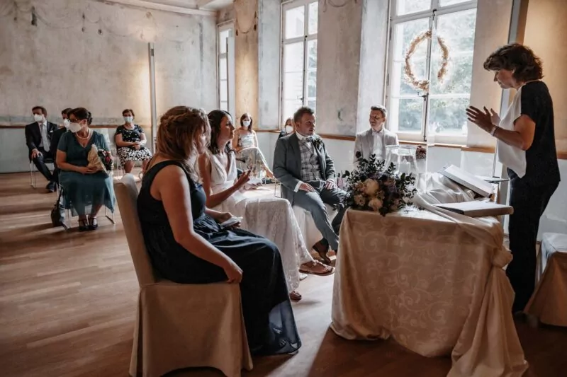 Trauung von Elena und David im Kloster Bentlage
