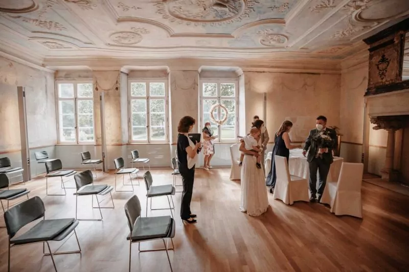 Trauung von Elena und David im Kloster Bentlage