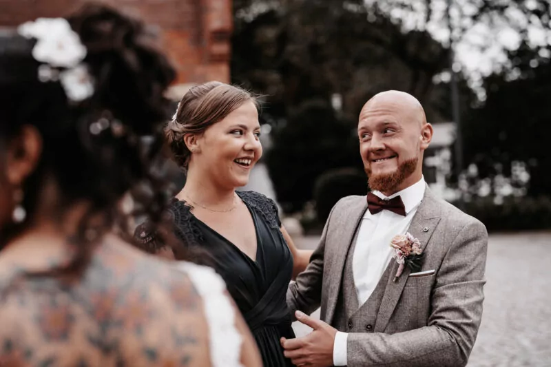 Sektempfang bei der Hochzeit von Liana und Dennis am Elisenturm
