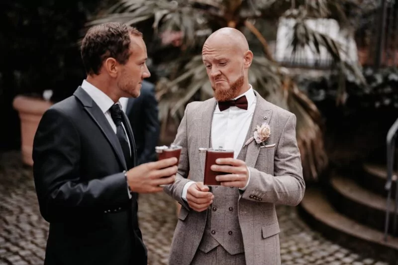 Sektempfang bei der Hochzeit von Liana und Dennis am Elisenturm