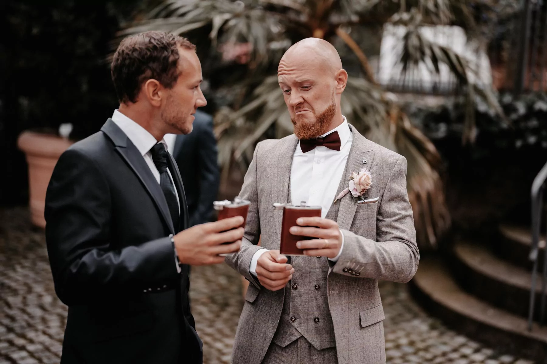 Sektempfang bei der Hochzeit von Liana und Dennis am Elisenturm